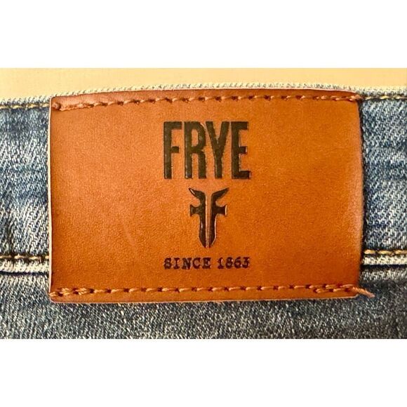 Frye Women's Low-Rise Straight Cropped Denim Jeans Size 12 - Picture 3 of 9